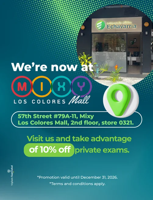 Anuncio del lanzamiento para la sede Mixy Los colores mall